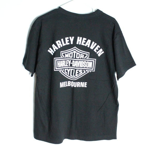 Harley Heaven Australia Kangaroo Biking Tee Large - Picture 6 of 7